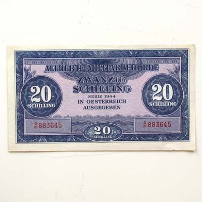 20 Schilling, Alliierte Militärbehörde, 1944