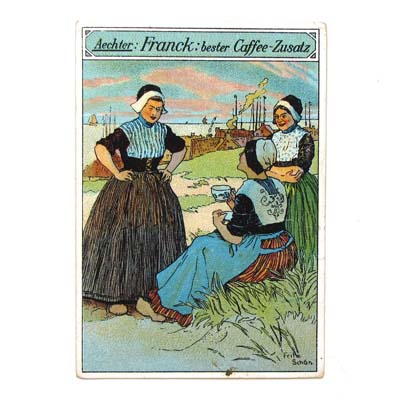 Aechter Franck Caffee-Zusatz, Werbekarte / Reklamebild