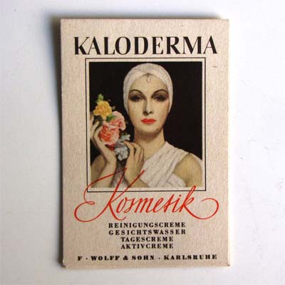 Kaloderma Kosmetik, altes Reklamebild