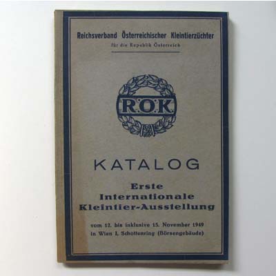 1. Internationale Kleintier-Ausstellung, Wien, 1949