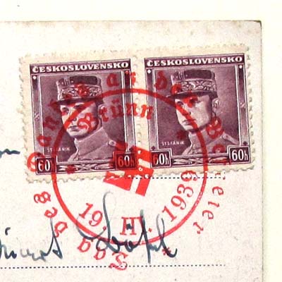 Tag des Dankes an den Befreier, Sonderstempel, 1939