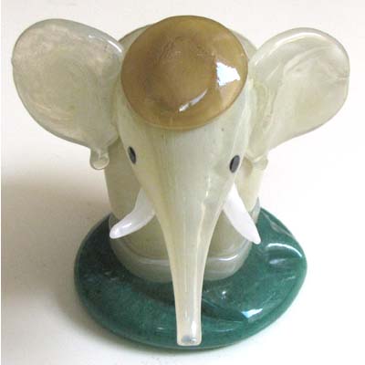 aussergewöhnlich schöner Elefant, Glasfigur