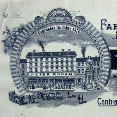 Petar Rogan Wien, Schnuller, alte Rechnung, 1908
