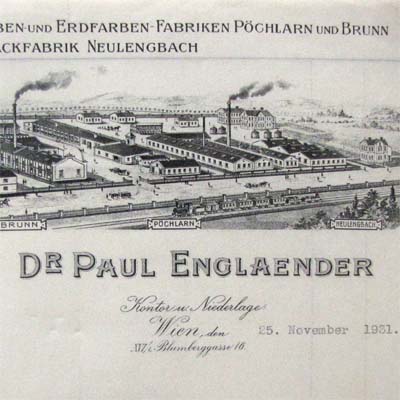 Dr. Paul Englaender, Wien, alte Rechnung, 1931
