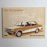 Fiat 131 mirafiori, Betriebsanleitung, 1977