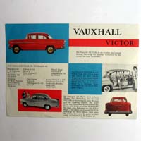Vauxhall Victor, Werbeflyer, Auto