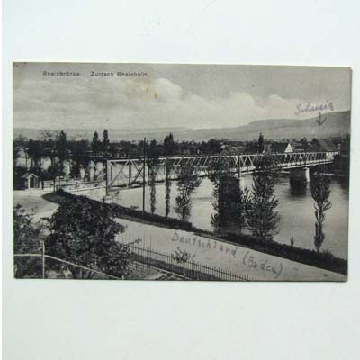 Rheinbrücke bei Zurzach, Schweiz, AK