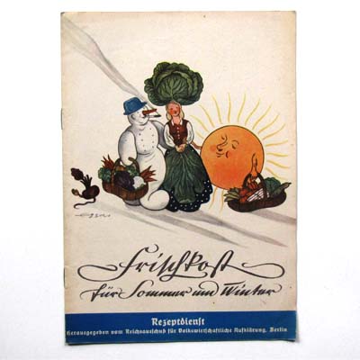 Frischkost für Sommer und Winter, Rezeptdienst, 1940er
