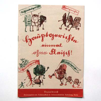 Hauptgerichte einmal ohne Fleisch, Rezeptdienst, 1940er