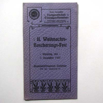 II. Weihnachts-Bescherungs-Fest, 1907