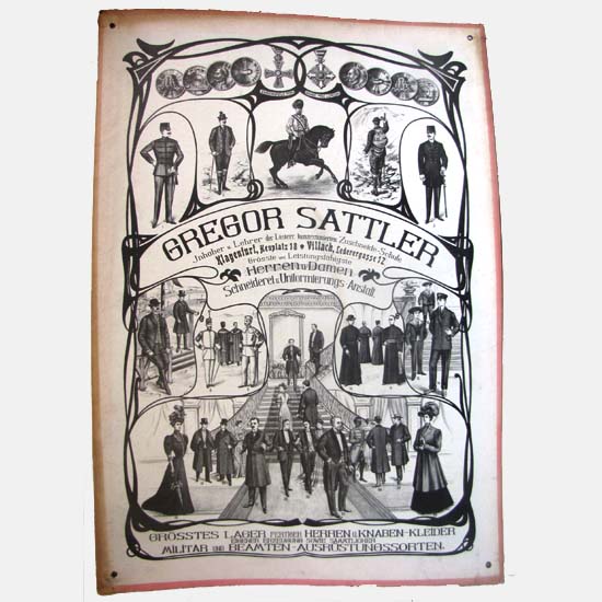 Georg Sattler, Werbekarton / Plakat, Kaiser Franz Josef