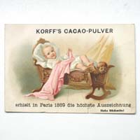 Korff's Cacao-Pulver, Werbebild/Reklamebild