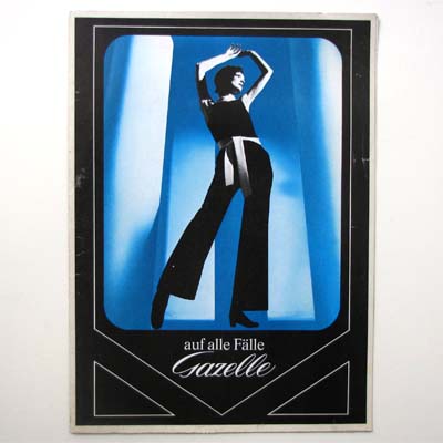 Gazelle, Werbeprospekt, kleines Plakat, 70er Jahre