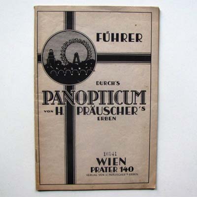 Führer durchs Panoptikums, H. Präuschers, Wiener Prater