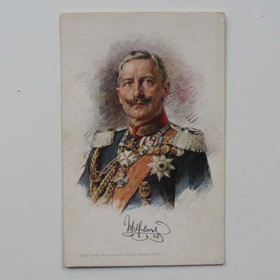Kaiser Wilhelm II, Ansichtskarte