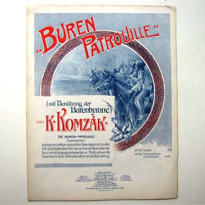 Buren Patrouille / Burenhymne, K. Komzak, Notenheft