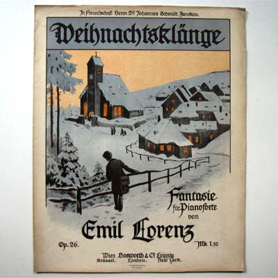 Weihnachtsklänge, Emil Lorenz, Opus 26, 1912