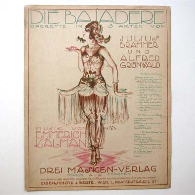Der letzte Walzer, Die Bajadere, A. Grünwald, 1921 