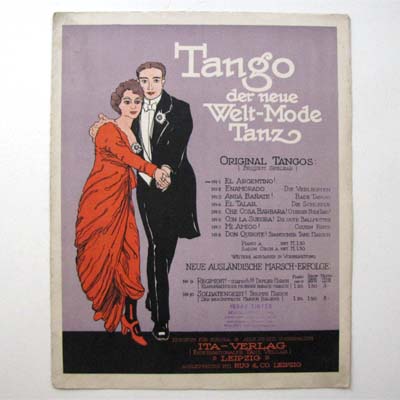 Tango - der neue Welt-Mode Tanz, Musiknoten