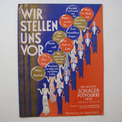 Wir stellen uns vor, Schlagerpotpourri 1932