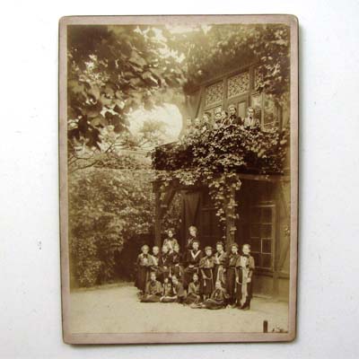 Kindergruppe, Schülerinnen, alte Fotografie