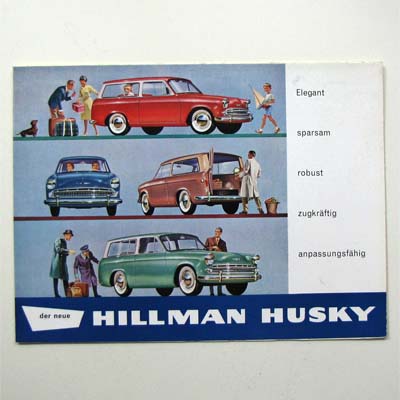 Hillman Husky, Auto-Werbeprospekt, 60er Jahre