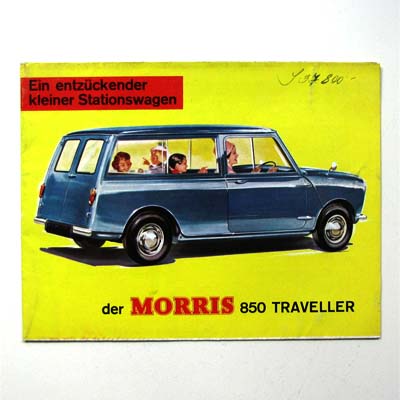 Morris 850 Traveller, Autoprospekt, 1961
