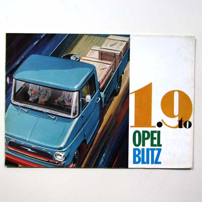 .Opel Blitz, Autoprospekt, 50er Jahren