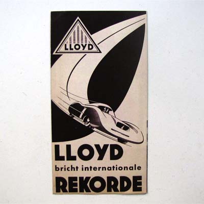 Lloyd bricht internationale Rekorde, Prospekt