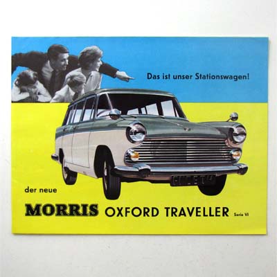 .Morris Oxford Traeller, Serie VI, Autoprospekt