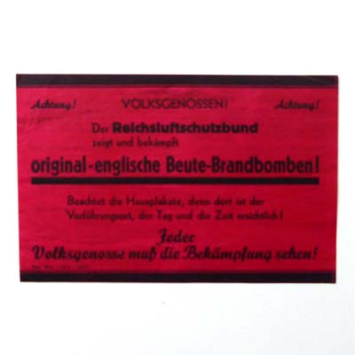 Flugblatt, Bekämpfung von Brandbomben, um 1944
