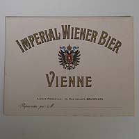 Imperial Wiener Bier, Wien/Brüssel, Werbekarte