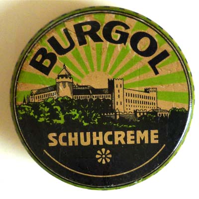 Burgol Schuhcreme, Blechdose