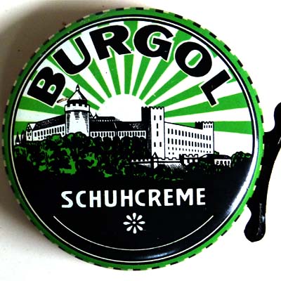 Burgol Schuhcreme, Blechdose