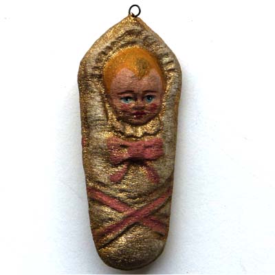alter Christbaum-Schmuck, Pappe