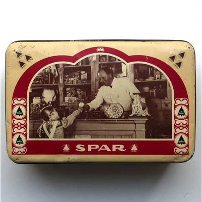 Spar, Blechdose, Laden- u. Lieferwagen-Ansicht