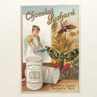 Chocolat Suchard, Werbekarte, Chromolitho