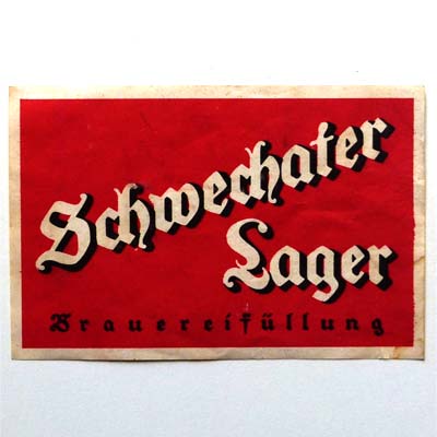 Schwechater Lager, Bier - Etikett