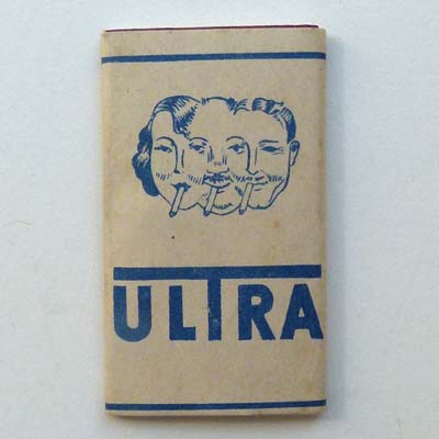 Ultra, seltenes Zigarettenpapier, 30er Jahre
