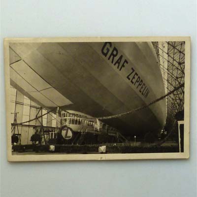 Graf Zeppelin, Luftschiff, AK, Taufe der Graf Zeppelin