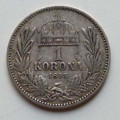 1 Korona, Ungarn / Österreich, Silber, 1895