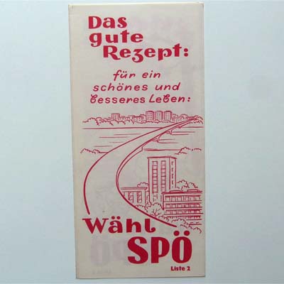 Wahlflyer, SPÖ, um 1960