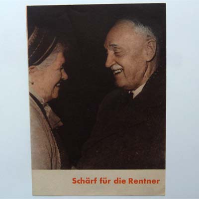 Werbeflyer, Schärf, SPÖ, 1957