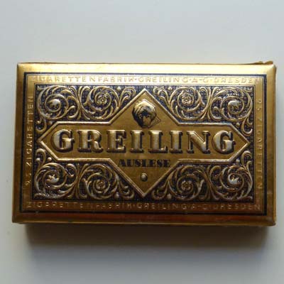 Greiling, Zigarettenschachtel, Pappe