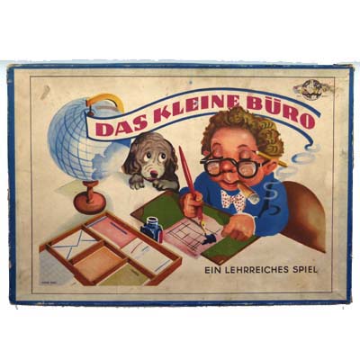 Das kleine Büro, Kinderspiel, Grafik: Peter Edel, 1948