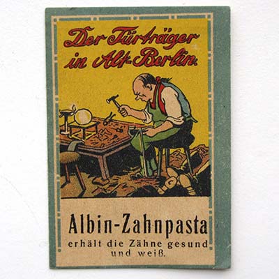 Albin Zahnpasta, Märchenheft, Reklame