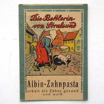 Albin Zahnpasta, Märchenheft, Reklame