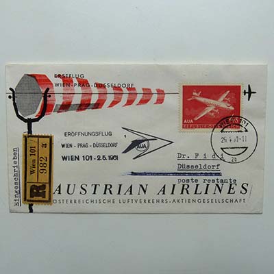 Eröffnungsflug Austrian Airlines, Wien-Prag-Düsseldorf
