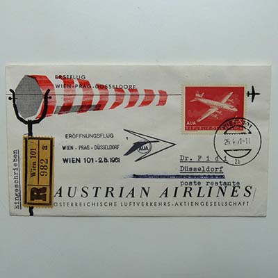 Eröffnungsflug Austrian Airlines, Wien-Prag-Düsseldorf