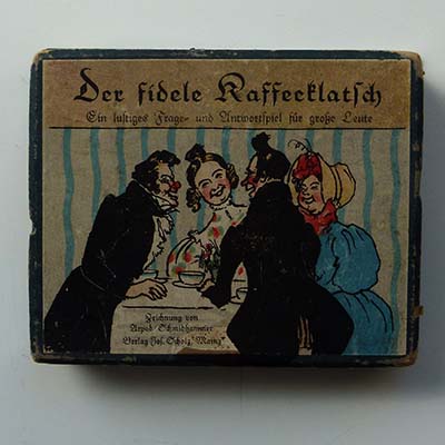 Der fidele Kaffeeklatsch, Gesellschaftsspiel, um 1910